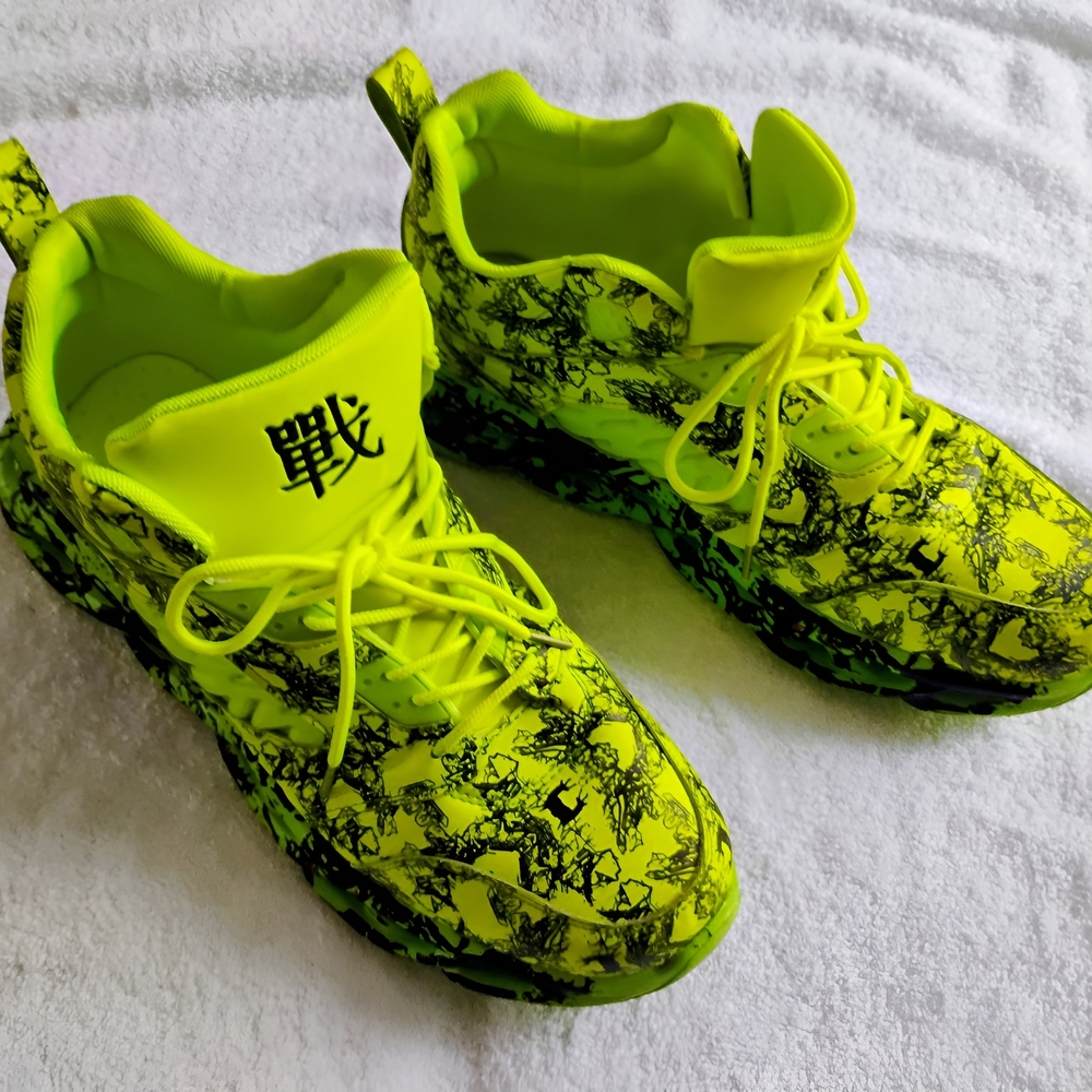 Neon Yellow Kids Shoes